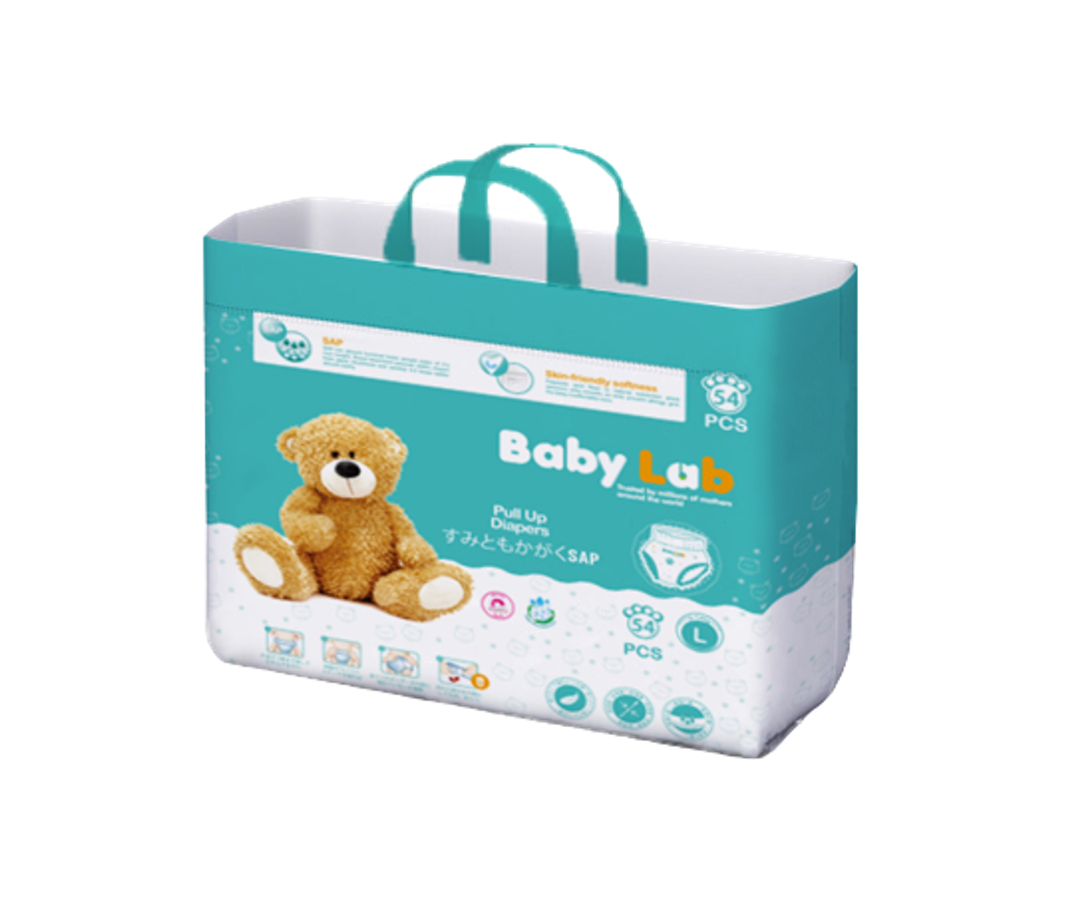 Baby Lab хүүхдийн живх L 54 ширхэгтэй /Өмсдөг/