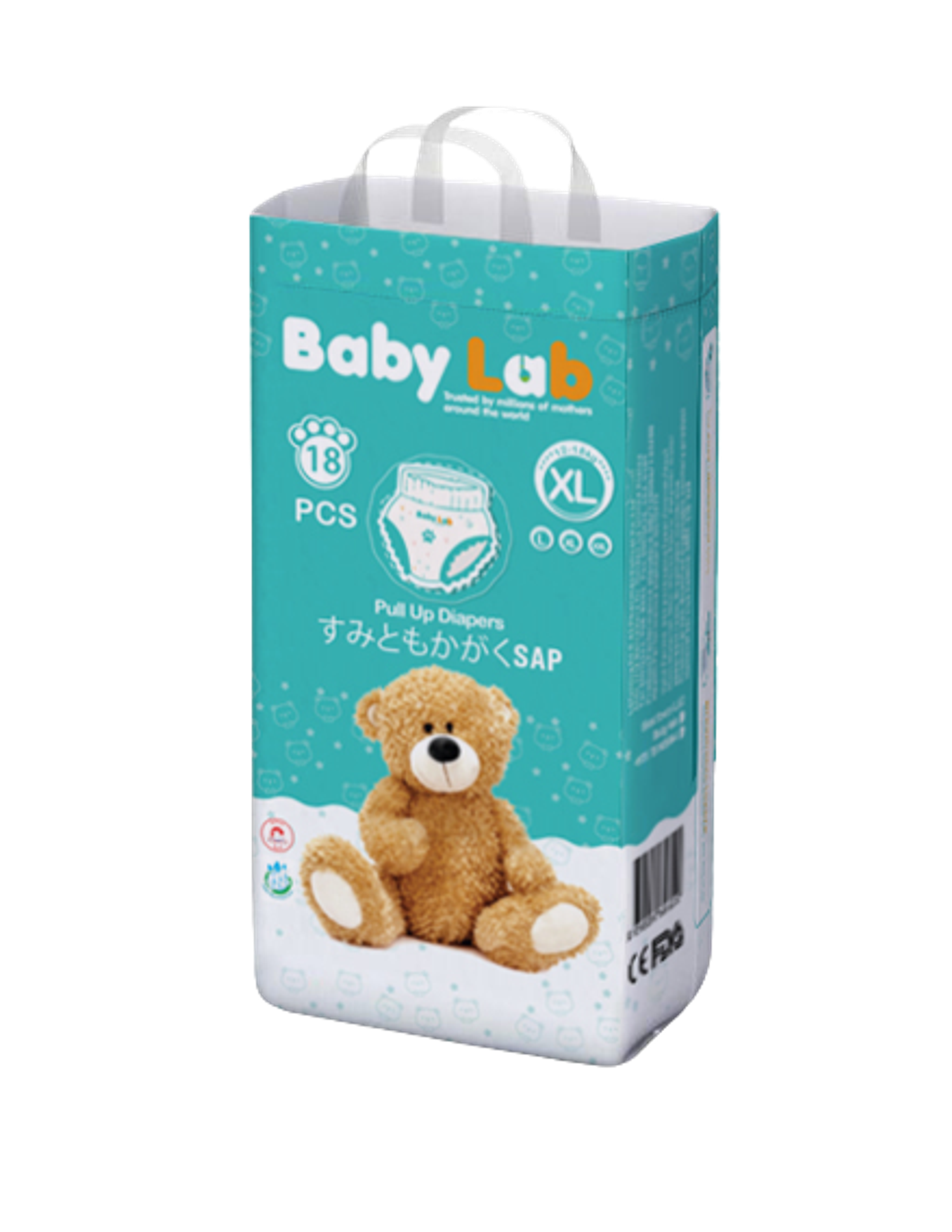 Baby Lab хүүхдийн живх XL 18 ширхэгтэй /Өмсдөг/