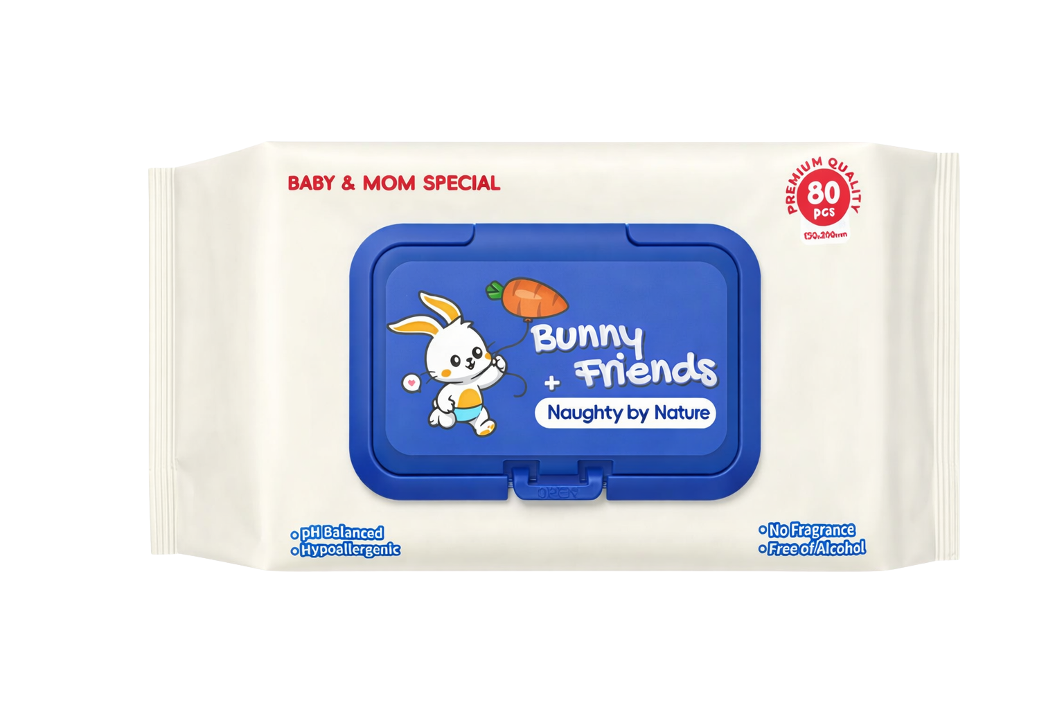 Bunny with Friends Wet Wipes 80 ш