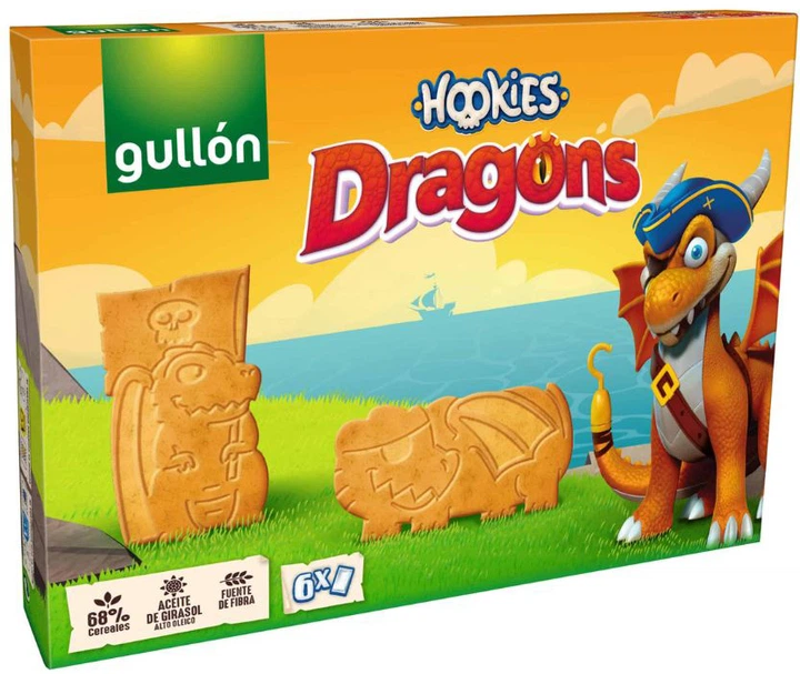 Gullon Hookies dragons хүүхдийн жигнэмэг T6283 330гр