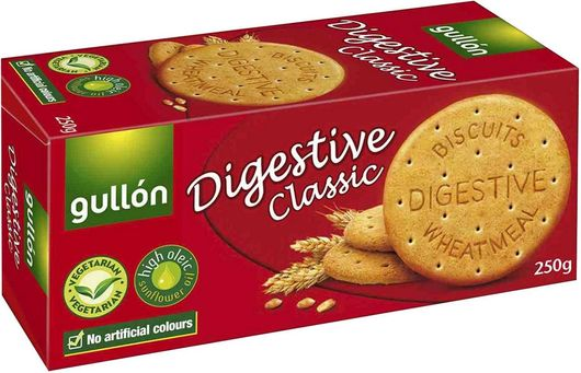 Gullon Digestive classic жигнэмэг ислэгээр баялаг 250гр