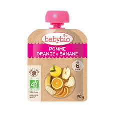 Baby bio нухаш /жүрж гадил алим 6+сар, 90гр/