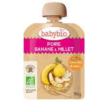 Babybio лийр банана шар будаа 6+ сар 90гр