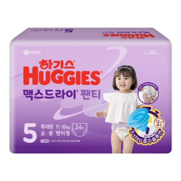 Huggies Maxdry Pants №5 XL, 11-16кг хүүхдийн өмсдөг живх 34ш 
