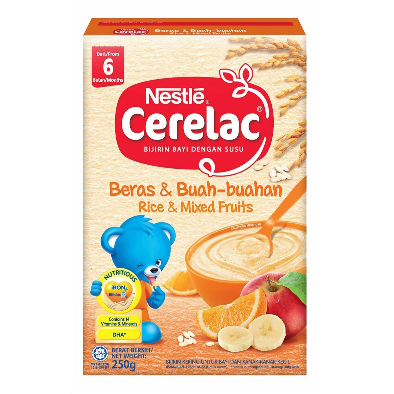 Cerelac BL Fe Rice Mix Fruit 250gr