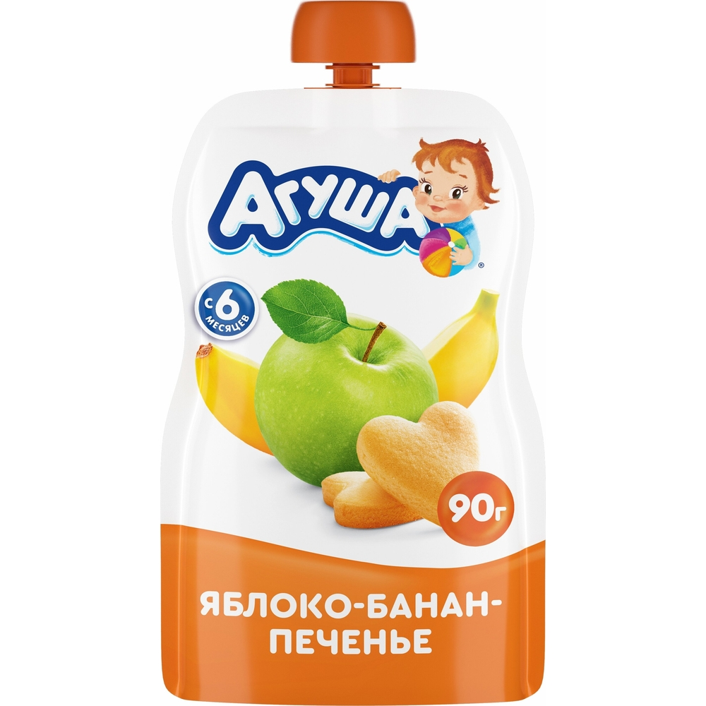 Агуша нухаш Алим гадил печень 90гр +6 сар