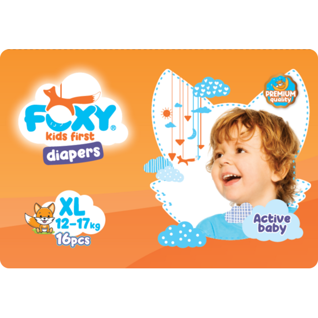 Живх FOXY Unisex XL-16ш 12-17кг Наадаг харшил үүсгэгчгүй шингээлт сайн